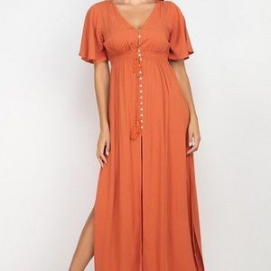 Side Slit Maxi Dress